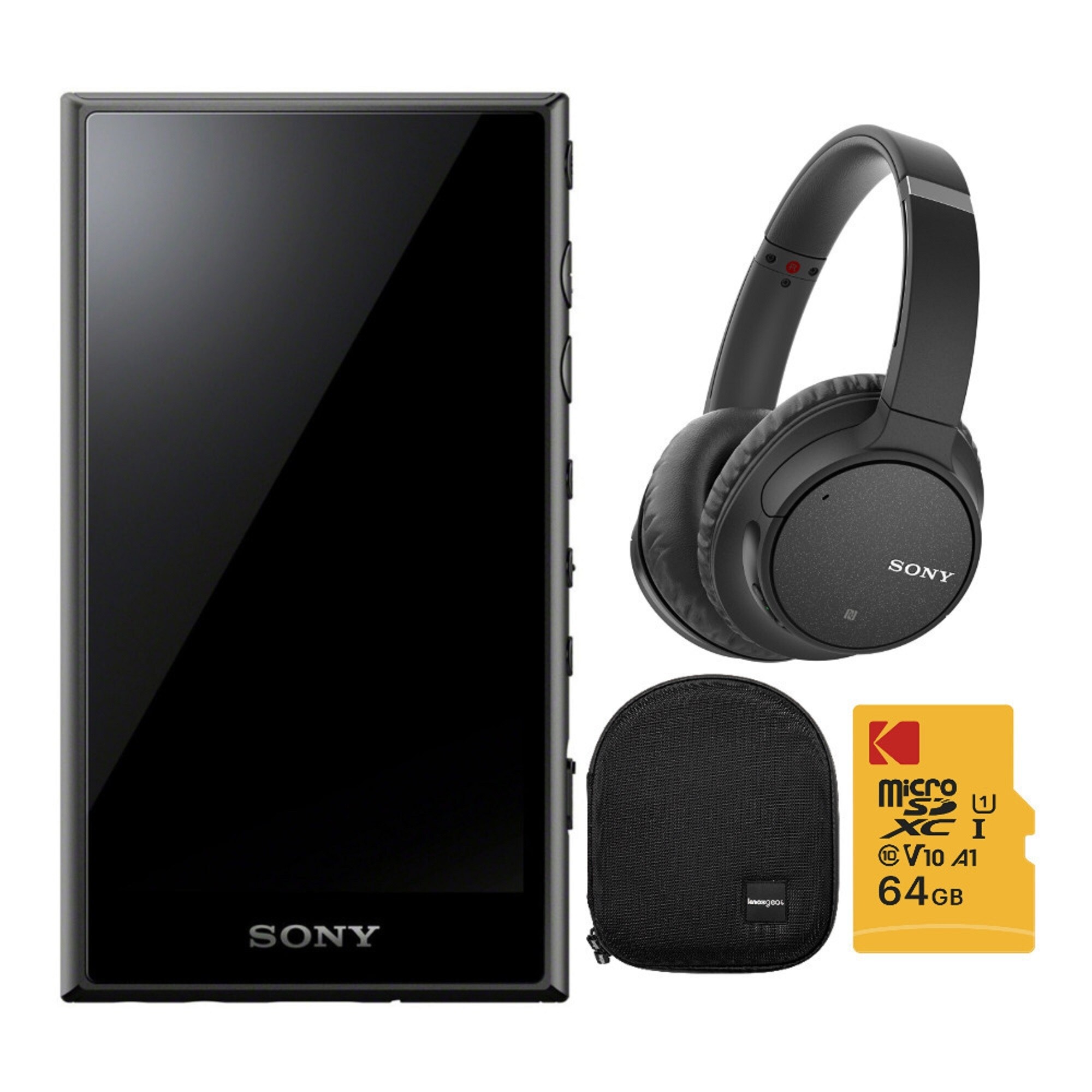 Sony Nw A105 B 16gb Walkman Hi Res Digital Music Player Bundle Overstock 32301212