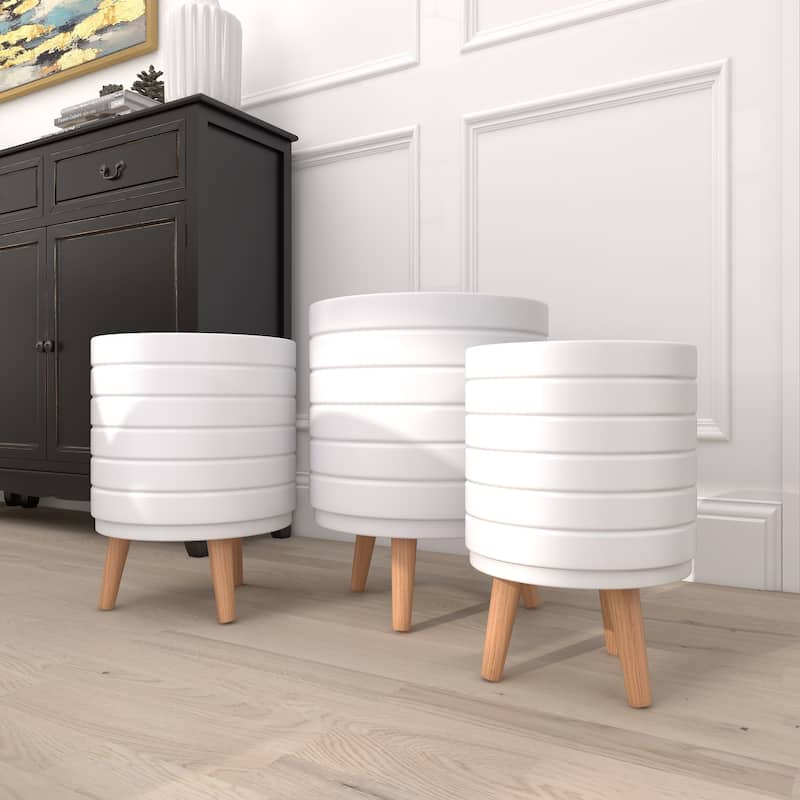 MgO Contemporary Planter (Set of 3) - S/3 14", 16", 18"H