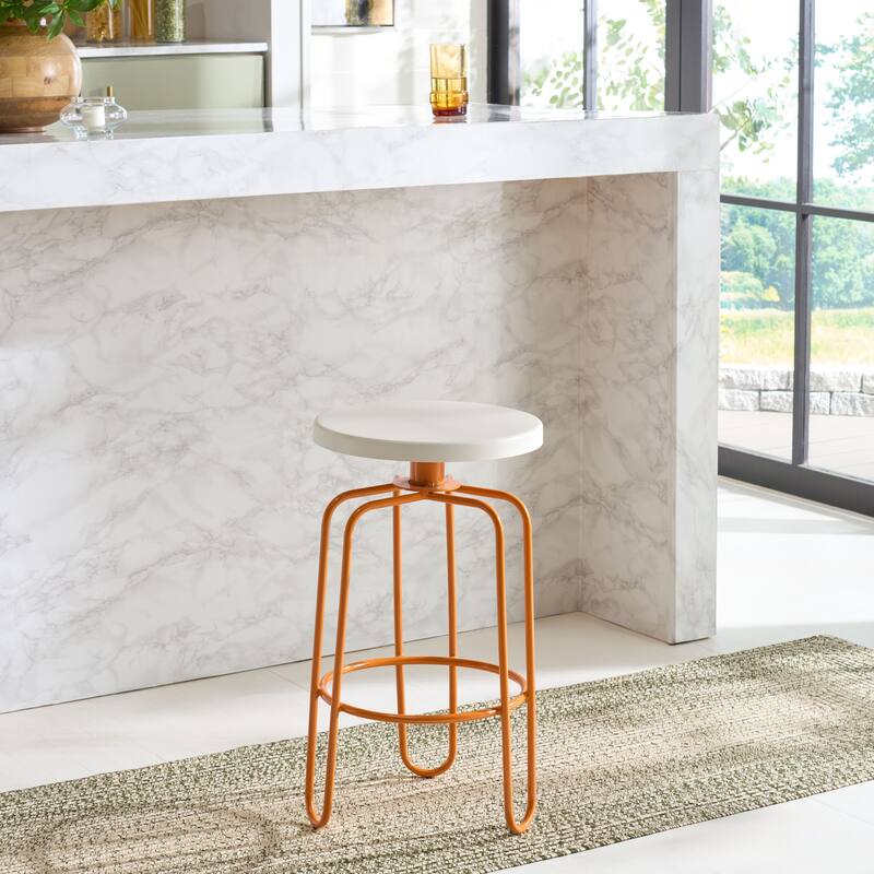 SAFAVIEH Home Osamu Counter Stool - 14"W x 14"D x 25"H