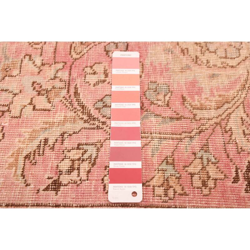ECARPETGALLERY Hand-knotted Antalya Vintage Pink Wool Rug - 9'8 x 12'8