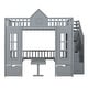 preview thumbnail 32 of 34, Stairway Bunk Bed with Changeable Table, Wood House Bedframe with Window & 2 Drawers, Bunk Bed Turn into Upper Bed and Down Desk