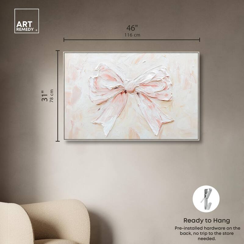 Relief Ribbons Canvas by Art Remedy