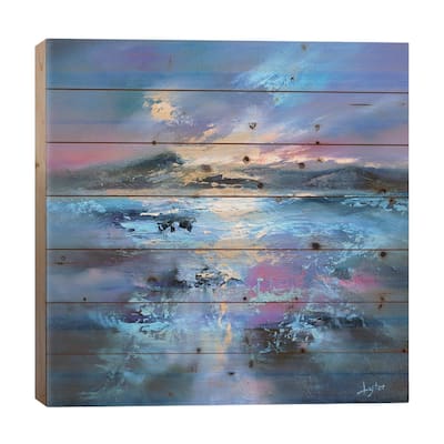 Nightfall Print On Wood by Christopher Lyter - Multi-Color