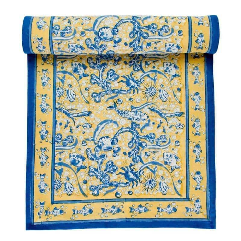Couleur Nature La Mer Runner - Blue/Yellow - 16 x 90
