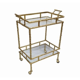 A&B Home Brass Antique Twig Bar Cart - Bed Bath & Beyond - 32436018