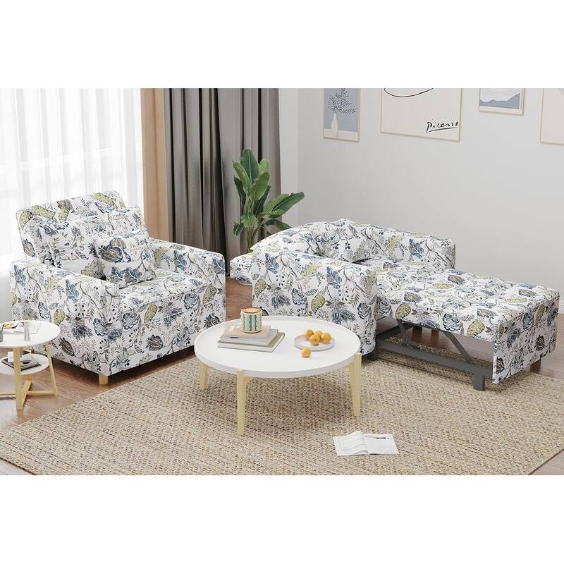 AECOJOY Adjustable Sleeper Chair Bed 3-in-1 Convertible Futon Sofa