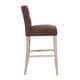 preview thumbnail 5 of 29, Carter 29" Button Tufted Bar Stool (Set of 2) Antique Gray Finish