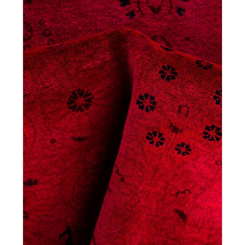 Overdyed One-of-a-Kind Hand-Knotted Area Rug - Pink - 3' 2" x 5' 0"