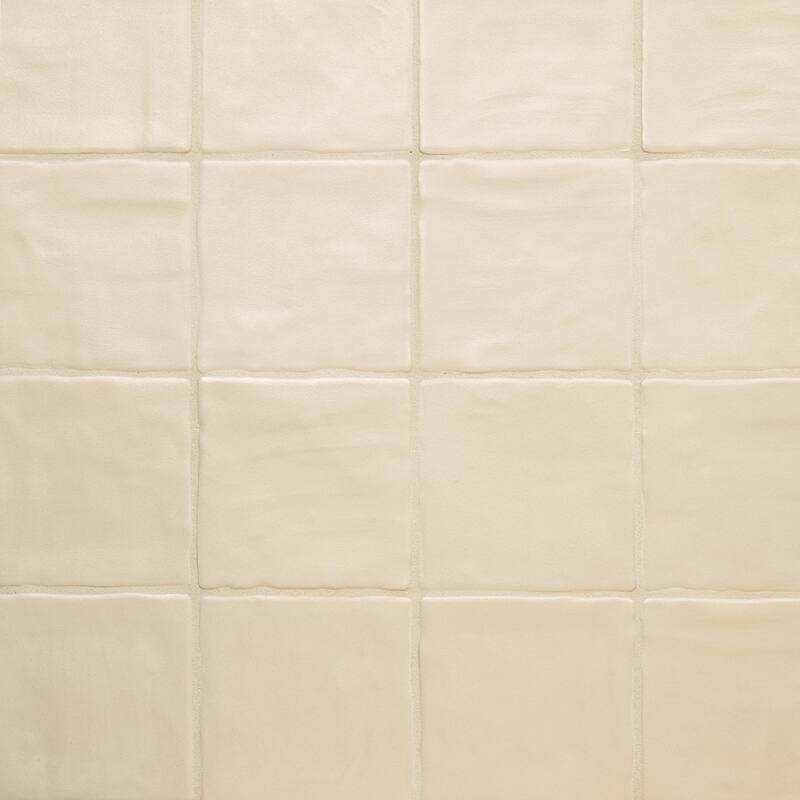 Ackland AKNPTRAV4X4S-CA Rava - 4" x 4" Solid Wall Tile - Satin Visual - Shell