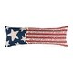preview thumbnail 1 of 1, 28" x 10" Patriotic Flag Embroidered Throw Pillow