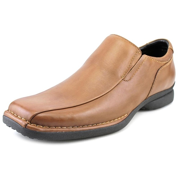 Kenneth Cole Reaction Punch it Men Square Toe Leather Brown Loafer