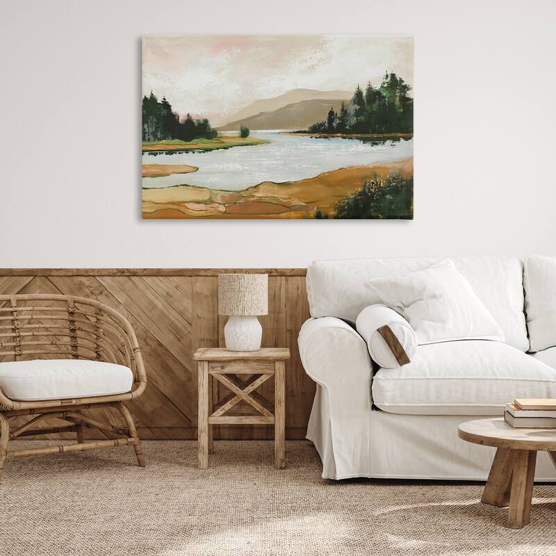 Stupell Relaxing Valley Lake Canvas Wall Art Design By Max Maxx
