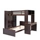 preview thumbnail 32 of 54, Twin Loft Bed with Twin Stand-alone bed, Shelves,Desk,and Wardrobe