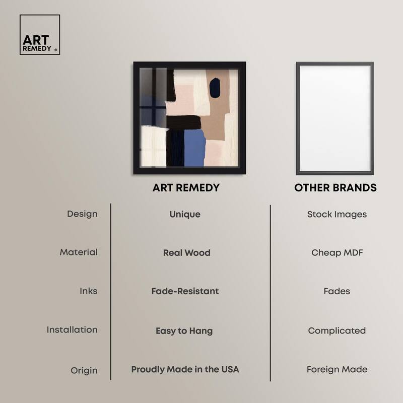 Blue Quietude II Shadowbox by Art Remedy