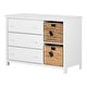 preview thumbnail 11 of 17, South Shore Cotton Candy 3-drawer Dresser with 2 Baskets