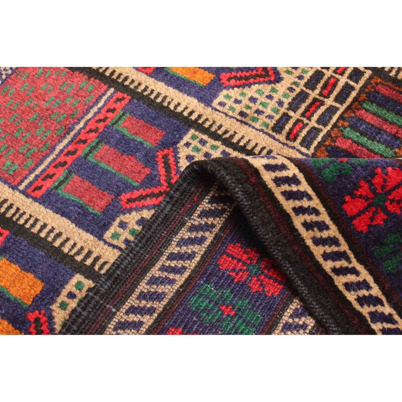 ECARPETGALLERY Hand-knotted Teimani Red Wool Rug - 2'11 x 4'3