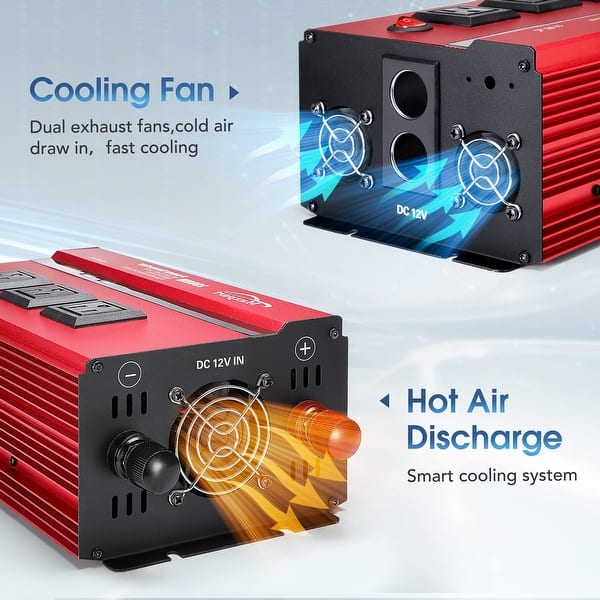 car cigarette lighter inverter 2000w Inverter 12v Car Power Inverters for Vehicles Truck with USB Charging  Port Car Cigarette Lighter - Bed Bath & Beyond