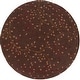 preview thumbnail 82 of 196, Sakura Handmade Transitional Floral Wool Area Rug 4' Round - Brown - Runner/Round
