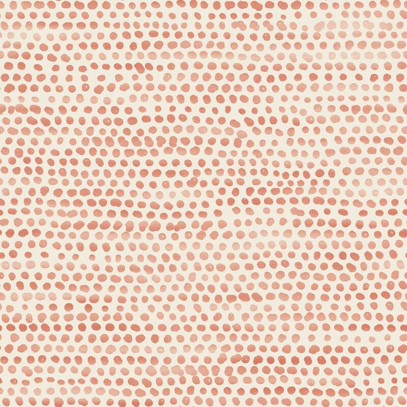 Tempaper Moire Dots Peel and Stick Wallpaper - 28 sq. ft. - Coral