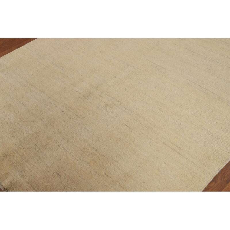 Modern Gabbeh Oriental Rug Handmade Wool Carpet - 4'10"x 6'2"