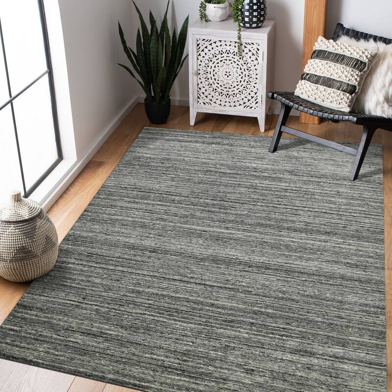 Porch & Den Marmount Hand-woven Wool Area Rug - 2' x 3' - Dark Grey