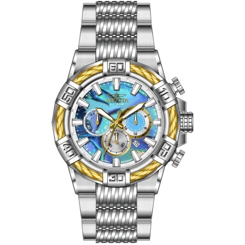 Invicta Men's 49897 Bolt Quartz VD53 Abalone Dial Watch - Iridescent