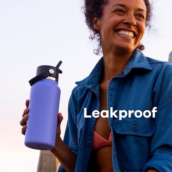Hydro Flask 32 Oz Stainless Steel Wide Mouth Water Bottle with Flex Straw  Lid, Agave - 32 oz - Bed Bath & Beyond - 40920329