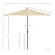 preview thumbnail 90 of 143, North Bend 9-foot Round Auto-tilt, Bronze Finish, Sunbrella Patio Umbrella by Havenside Home