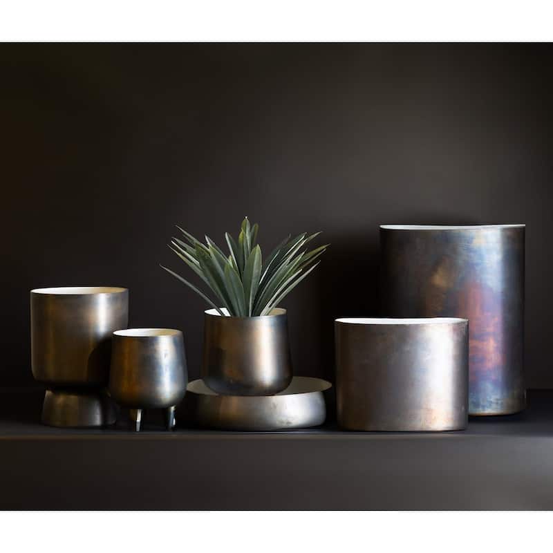 Round Footed Tabletop Pot - 8.5"
