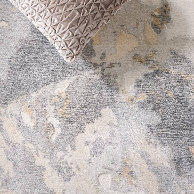 SAFAVIEH Hand-Knotted Mirage Zeynab Modern Viscose & Wool Rug