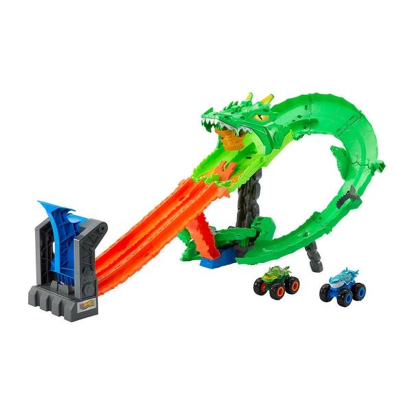 slide 2 of 5, Hot Wheels Monster Trucks Dragon Demolition