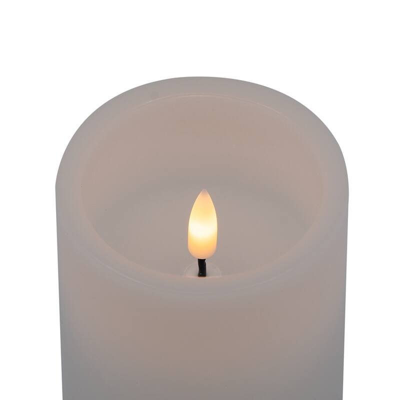 Set of 3 LED Candles with Remote Timer, L:D3X6" M:D3X5" S:D3X4"