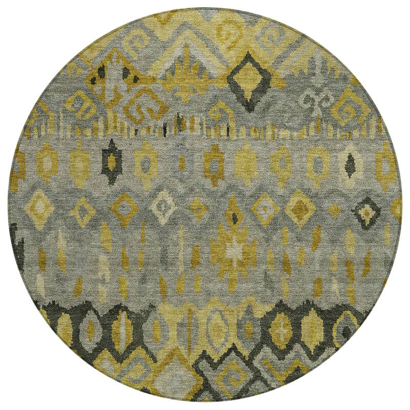 Machine Washable Indoor/ Outdoor Boho Moroccan Chantille Rug