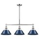 preview thumbnail 4 of 7, Golden Lighting 3306-LP PW Orwell 3 Light 36" Wide Linear Pendant