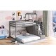 preview thumbnail 14 of 15, Convertible Twin/Full Bunk Bed with Staircase and Moveable Shelves