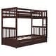 preview thumbnail 18 of 25, Twin-Over-Twin Bunk Bed Frame with Ladders and Two Storage Drawers,Full Length Guard Rails,for Kids Youths Adults