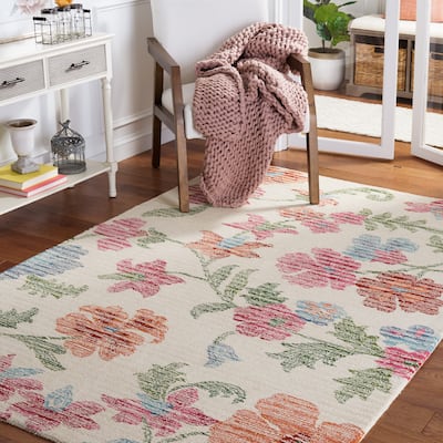 SAFAVIEH Handmade Jardin Liadain Floral Wool Rug