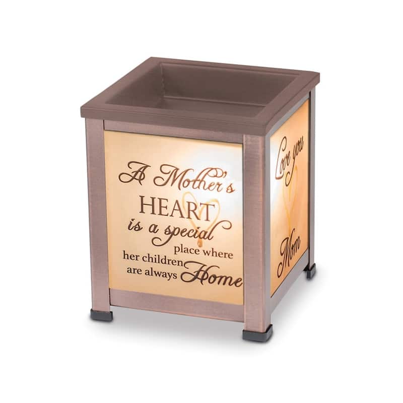 Curata A MotherS Heart is a Special Place. Light-Up Glass Lantern Scented Wax Warmer