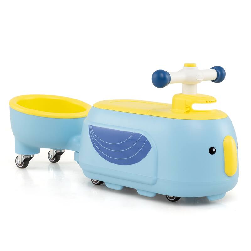 Gymax 2-in-1 Kids Ride on Toy Toddlers Sliding Car w/Detachable
