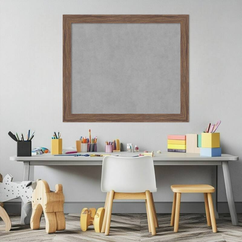 Amanti Art Pia Medium Brown Narrow Framed