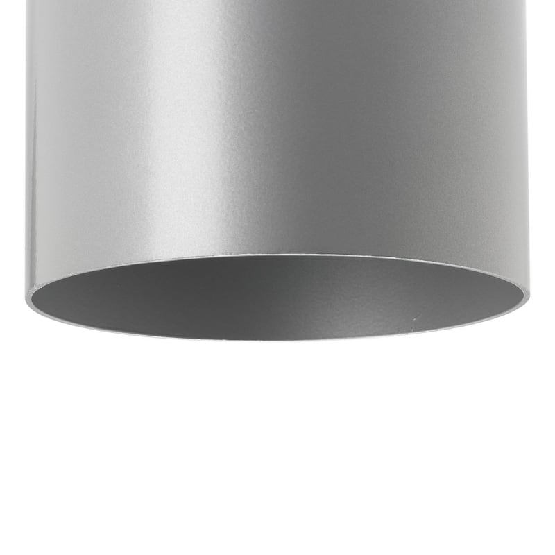 5" Metallic Gray LED Outdoor Wall Cylinder - 8.870" x 9.000" x 6.500"