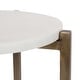 preview thumbnail 19 of 37, Kate and Laurel Moxley Round Wood Accent Table 11x11x25 - Gold and White