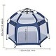 preview thumbnail 7 of 5, Folding Playhouse with Sunshade and Mesh Panels Ideal for Indoor and Outdoor Activities - 53.14”L x 53.14”W x 33.46”H
