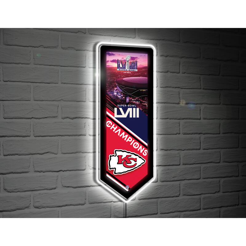 Kansas City Chiefs LED Lighted Sign - Purple
