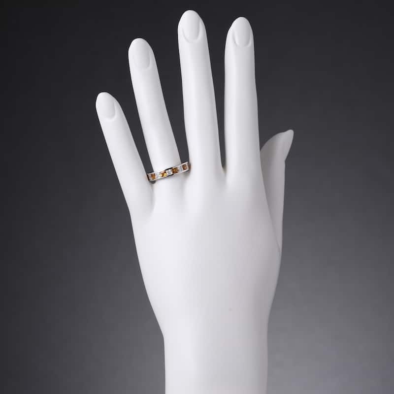 Sterling Silver 1 ct Citrine Birthstone Ring