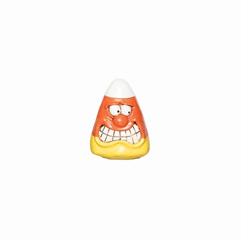 Yikes Face Candy Corn Figurine - Yellow