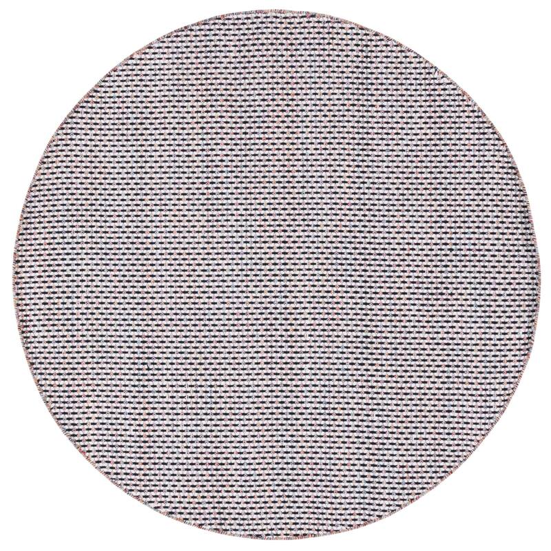 SAFAVIEH Handmade Montauk Wakely Casual Rug - 6' Round - Ivory/Black