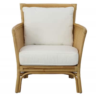 Uttermost 23766 29" Wide Rattan Framed Polyester Accent Chair
