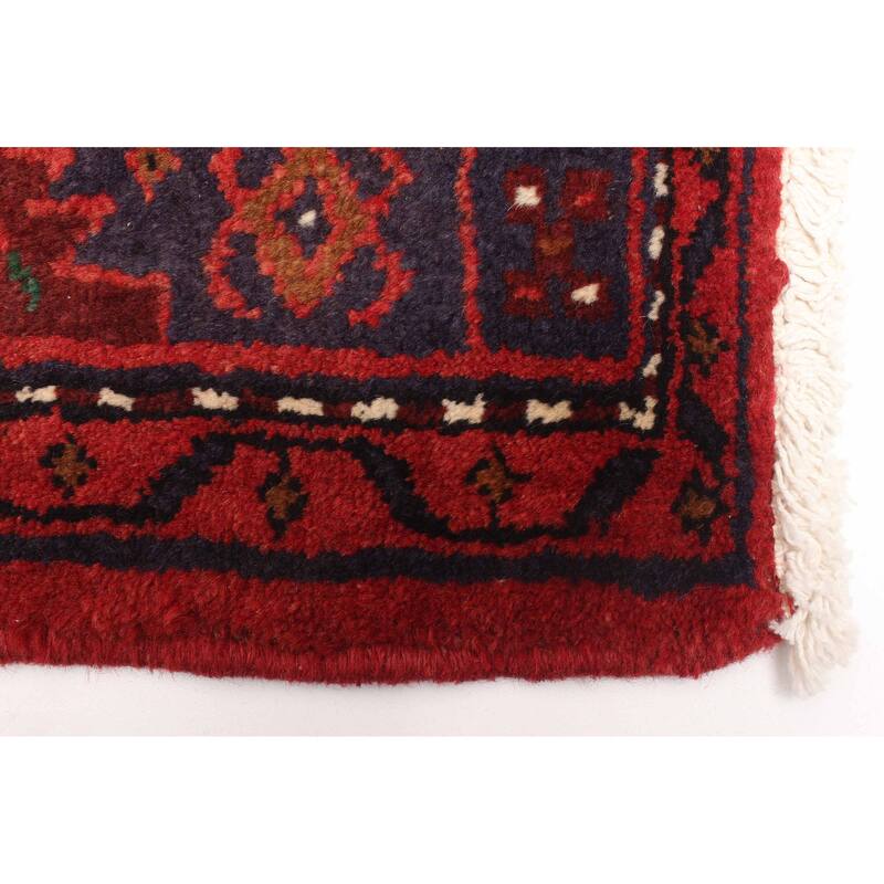 ECARPETGALLERY Hand-knotted Andelz Red Wool Rug - 4'8 x 6'11