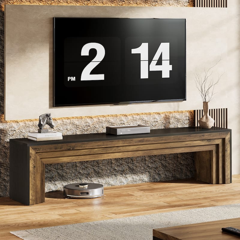 70.9" Extra Long Wooden TV Stand for 75-Inch TVs, Entertainment Center Media Console for Living Room